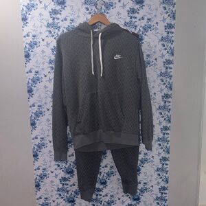 Nike Monogram Charcoal Hoodie and Joggers Set